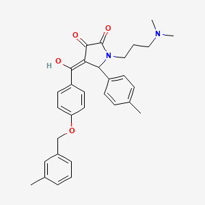 1-[3-(dimethylamino)propyl]-3-hydroxy-4-({4-[(3-methylbenzyl)oxy]phenyl}carbonyl)-5-(4-methylphenyl)-1,5-dihydro-2H-pyrrol-2-one