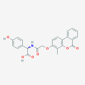 (2S)-(4-hydroxyphenyl)({[(4-methyl-6-oxo-6H-benzo[c]chromen-3-yl)oxy]acetyl}amino)ethanoic acid