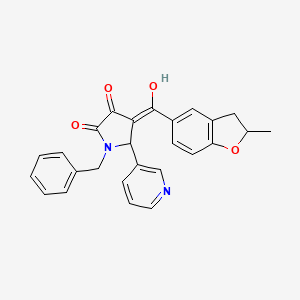 1-benzyl-3-hydroxy-4-[(2-methyl-2,3-dihydro-1-benzofuran-5-yl)carbonyl]-5-(pyridin-3-yl)-1,5-dihydro-2H-pyrrol-2-one