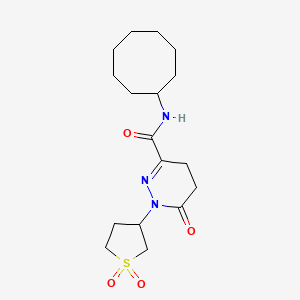 N-cyclooctyl-1-(1,1-dioxidotetrahydrothiophen-3-yl)-6-oxo-1,4,5,6-tetrahydropyridazine-3-carboxamide