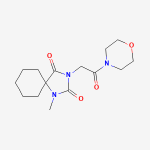 1-Methyl-3-(2-morpholino-2-oxoethyl)-1,3-diazaspiro[4.5]decane-2,4-dione