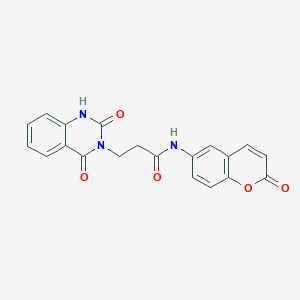 3-(2,4-dioxo-1,4-dihydroquinazolin-3(2H)-yl)-N-(2-oxo-2H-chromen-6-yl)propanamide