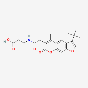 N-[(3-tert-butyl-5,9-dimethyl-7-oxo-7H-furo[3,2-g]chromen-6-yl)acetyl]-beta-alanine