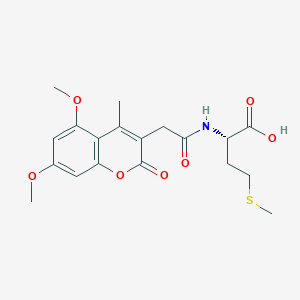 N-[(5,7-dimethoxy-4-methyl-2-oxo-2H-chromen-3-yl)acetyl]-L-methionine