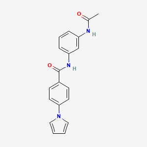 N-[3-(acetylamino)phenyl]-4-(1H-pyrrol-1-yl)benzamide