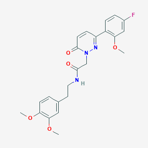 N~1~-(3,4-dimethoxyphenethyl)-2-[3-(4-fluoro-2-methoxyphenyl)-6-oxo-1(6H)-pyridazinyl]acetamide