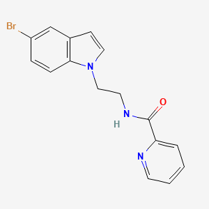 N-[2-(5-bromo-1H-indol-1-yl)ethyl]-2-pyridinecarboxamide