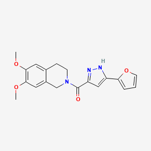 [6,7-dimethoxy-3,4-dihydro-2(1H)-isoquinolinyl][5-(2-furyl)-1H-pyrazol-3-yl]methanone