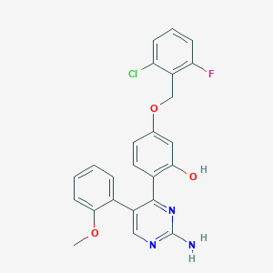 2-[2-Amino-5-(2-methoxyphenyl)-4-pyrimidinyl]-5-[(2-chloro-6-fluorobenzyl)oxy]phenol