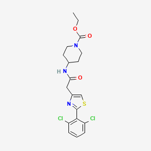 Ethyl 4-({[2-(2,6-dichlorophenyl)-1,3-thiazol-4-yl]acetyl}amino)piperidine-1-carboxylate