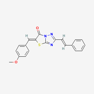 (5Z)-5-(4-methoxybenzylidene)-2-[(E)-2-phenylethenyl][1,3]thiazolo[3,2-b][1,2,4]triazol-6(5H)-one