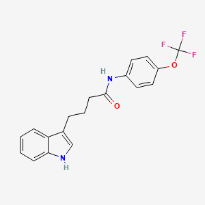 molecular formula C19H17F3N2O2 B11144973 4-(1H-indol-3-yl)-N-[4-(trifluoromethoxy)phenyl]butanamide 