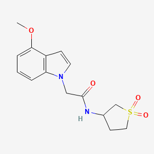 N-(1,1-dioxidotetrahydrothiophen-3-yl)-2-(4-methoxy-1H-indol-1-yl)acetamide