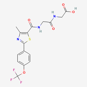 N-({4-methyl-2-[4-(trifluoromethoxy)phenyl]-1,3-thiazol-5-yl}carbonyl)glycylglycine