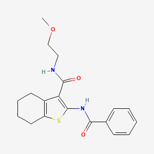 2-benzamido-N-(2-methoxyethyl)-4,5,6,7-tetrahydro-1-benzothiophene-3-carboxamide