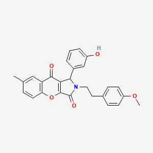 1-(3-Hydroxyphenyl)-2-[2-(4-methoxyphenyl)ethyl]-7-methyl-1,2-dihydrochromeno[2,3-c]pyrrole-3,9-dione