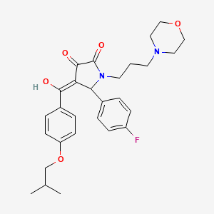 5-(4-fluorophenyl)-3-hydroxy-4-{[4-(2-methylpropoxy)phenyl]carbonyl}-1-[3-(morpholin-4-yl)propyl]-1,5-dihydro-2H-pyrrol-2-one