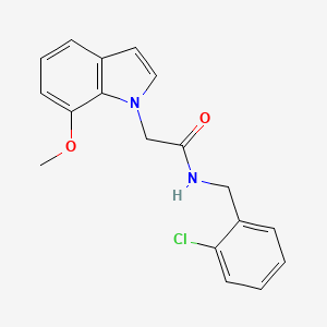 molecular formula C18H17ClN2O2 B11145101 N-(2-chlorobenzyl)-2-(7-methoxy-1H-indol-1-yl)acetamide 