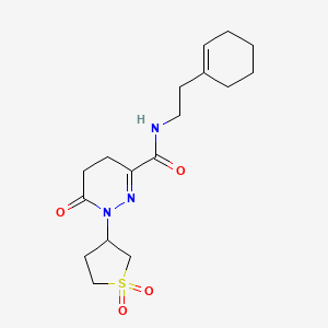 N-[2-(cyclohex-1-en-1-yl)ethyl]-1-(1,1-dioxidotetrahydrothiophen-3-yl)-6-oxo-1,4,5,6-tetrahydropyridazine-3-carboxamide