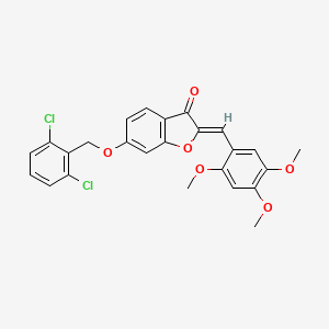 (2Z)-6-[(2,6-dichlorobenzyl)oxy]-2-(2,4,5-trimethoxybenzylidene)-1-benzofuran-3(2H)-one