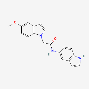 molecular formula C19H17N3O2 B11145178 N-1H-indol-5-yl-2-(5-methoxy-1H-indol-1-yl)acetamide 