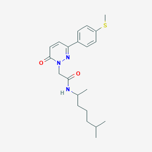 N-(6-methylheptan-2-yl)-2-{3-[4-(methylsulfanyl)phenyl]-6-oxopyridazin-1(6H)-yl}acetamide