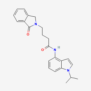 N-(1-isopropyl-1H-indol-4-yl)-4-(1-oxo-1,3-dihydro-2H-isoindol-2-yl)butanamide