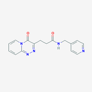 molecular formula C16H15N5O2 B11145215 3-(4-oxo-4H-pyrido[2,1-c][1,2,4]triazin-3-yl)-N-(4-pyridylmethyl)propanamide 