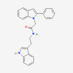 N-[2-(1H-indol-3-yl)ethyl]-2-(2-phenyl-1H-indol-1-yl)acetamide