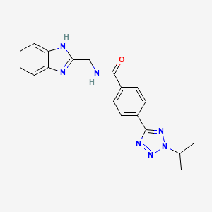 N-(1H-1,3-benzimidazol-2-ylmethyl)-4-(2-isopropyl-2H-1,2,3,4-tetraazol-5-yl)benzamide