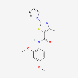 N-(2,4-dimethoxyphenyl)-4-methyl-2-(1H-pyrrol-1-yl)-1,3-thiazole-5-carboxamide