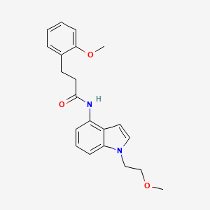 N-[1-(2-methoxyethyl)-1H-indol-4-yl]-3-(2-methoxyphenyl)propanamide