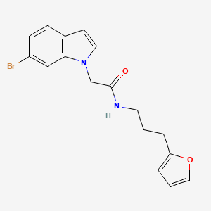 2-(6-bromo-1H-indol-1-yl)-N-[3-(2-furyl)propyl]acetamide