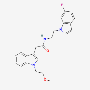 N-[2-(6-fluoro-1H-indol-1-yl)ethyl]-2-[1-(2-methoxyethyl)-1H-indol-3-yl]acetamide