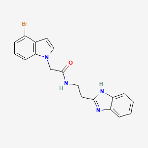 N-[2-(1H-1,3-benzimidazol-2-yl)ethyl]-2-(4-bromo-1H-indol-1-yl)acetamide