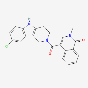 4-[(8-chloro-1,3,4,5-tetrahydro-2H-pyrido[4,3-b]indol-2-yl)carbonyl]-2-methyl-1(2H)-isoquinolinone