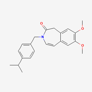 3-(4-isopropylbenzyl)-7,8-dimethoxy-1,3-dihydro-2H-3-benzazepin-2-one