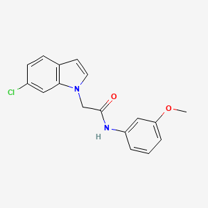 2-(6-chloro-1H-indol-1-yl)-N-(3-methoxyphenyl)acetamide