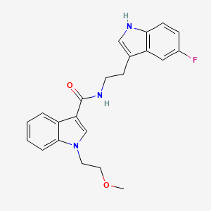 N-[2-(5-fluoro-1H-indol-3-yl)ethyl]-1-(2-methoxyethyl)-1H-indole-3-carboxamide