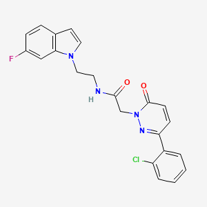 2-[3-(2-chlorophenyl)-6-oxo-1(6H)-pyridazinyl]-N-[2-(6-fluoro-1H-indol-1-yl)ethyl]acetamide