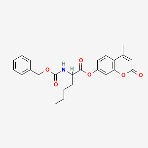 4-methyl-2-oxo-2H-chromen-7-yl N-[(benzyloxy)carbonyl]norleucinate