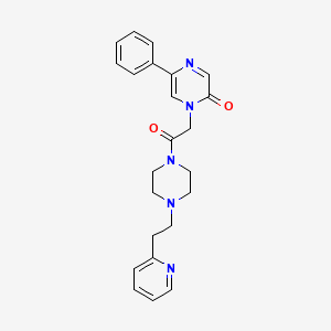 1-(2-oxo-2-{4-[2-(2-pyridyl)ethyl]piperazino}ethyl)-5-phenyl-2(1H)-pyrazinone