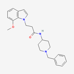 N-(1-benzylpiperidin-4-yl)-3-(7-methoxy-1H-indol-1-yl)propanamide