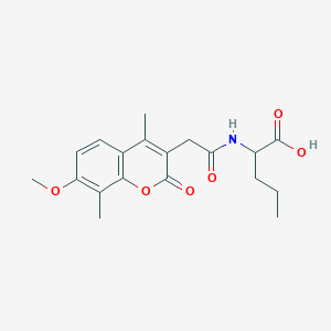 N-[(7-methoxy-4,8-dimethyl-2-oxo-2H-chromen-3-yl)acetyl]norvaline