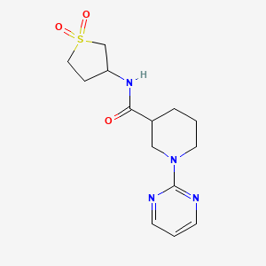 N-(1,1-dioxidotetrahydrothiophen-3-yl)-1-(pyrimidin-2-yl)piperidine-3-carboxamide