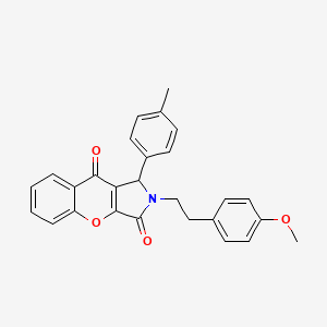 2-[2-(4-Methoxyphenyl)ethyl]-1-(4-methylphenyl)-1,2-dihydrochromeno[2,3-c]pyrrole-3,9-dione