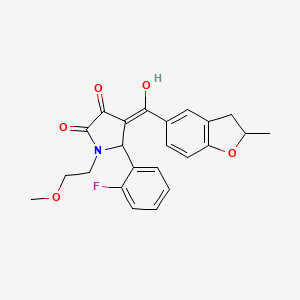 5-(2-fluorophenyl)-3-hydroxy-1-(2-methoxyethyl)-4-[(2-methyl-2,3-dihydro-1-benzofuran-5-yl)carbonyl]-1,5-dihydro-2H-pyrrol-2-one