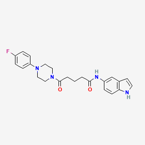 5-[4-(4-fluorophenyl)piperazino]-N-(1H-indol-5-yl)-5-oxopentanamide