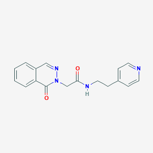 molecular formula C17H16N4O2 B11145702 2-[1-oxo-2(1H)-phthalazinyl]-N-[2-(4-pyridyl)ethyl]acetamide 