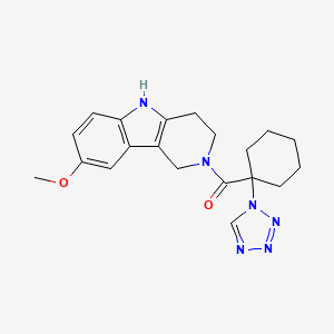 (8-methoxy-1,3,4,5-tetrahydro-2H-pyrido[4,3-b]indol-2-yl)[1-(1H-tetrazol-1-yl)cyclohexyl]methanone